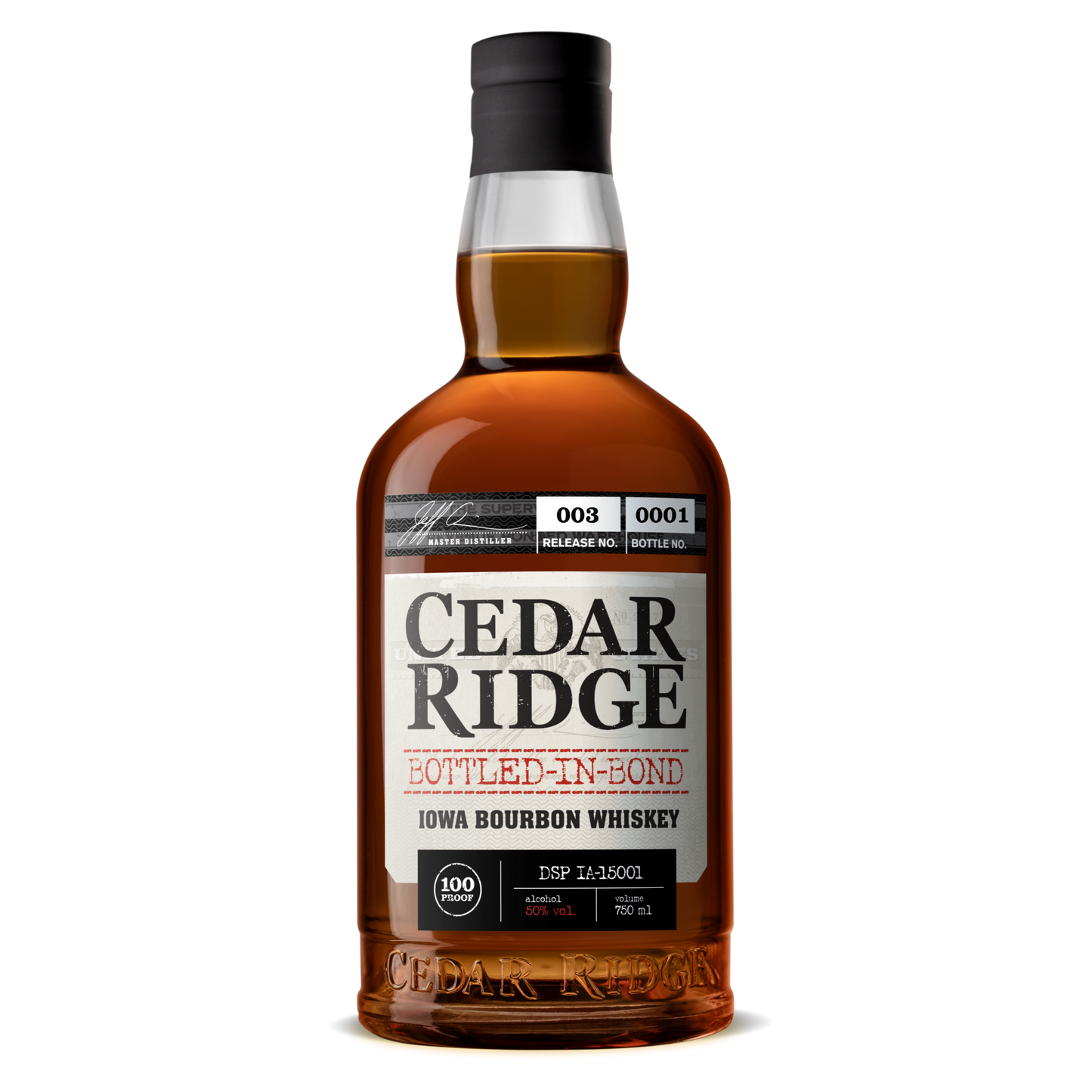 Cedar Ridge Iowa Bourbon Whiskey Bottled-in-Bond